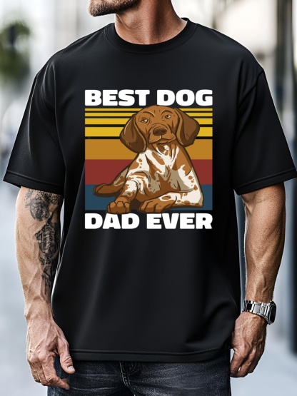 Unisex Best Dog Dad Ever For Father's Day Gift T-Shirt