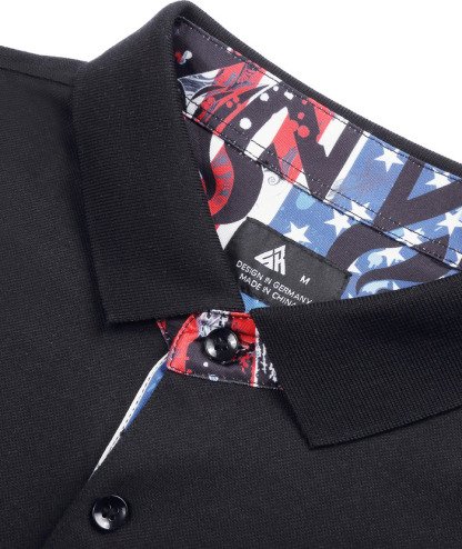 Men's Slim Fit Tennis Solid Color Polo Shirt