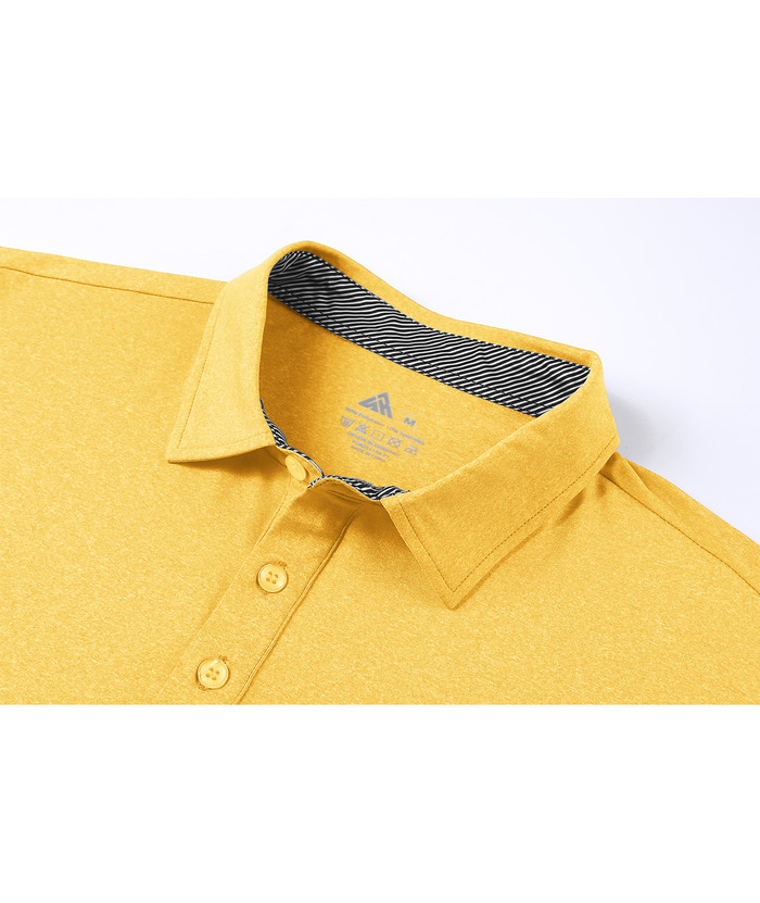 Men's Casual Solid Color Slim Fit Polo Shirt