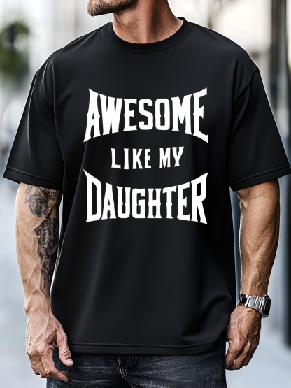 Unisex Awesome Like My Daughter Fatherdaughter T-Shirt