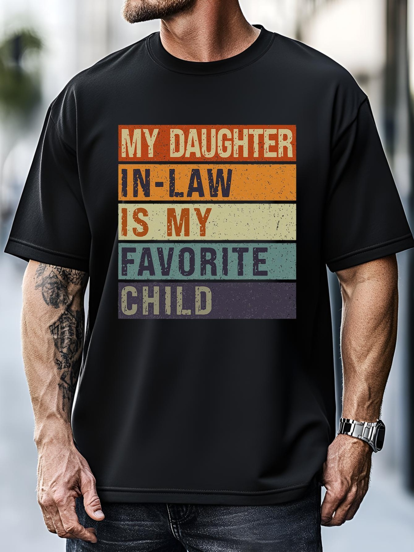 Unisex My Daughter In Law Is My Favorite Child FatherS Day T-Shirt