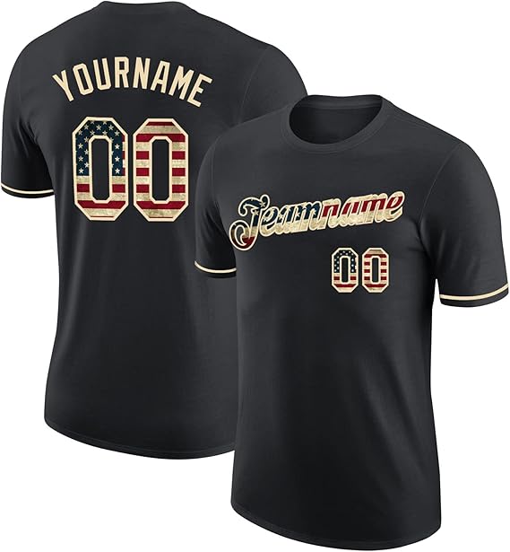 Unisex Custom Baseball Team 100% Cotton Graphic Tee