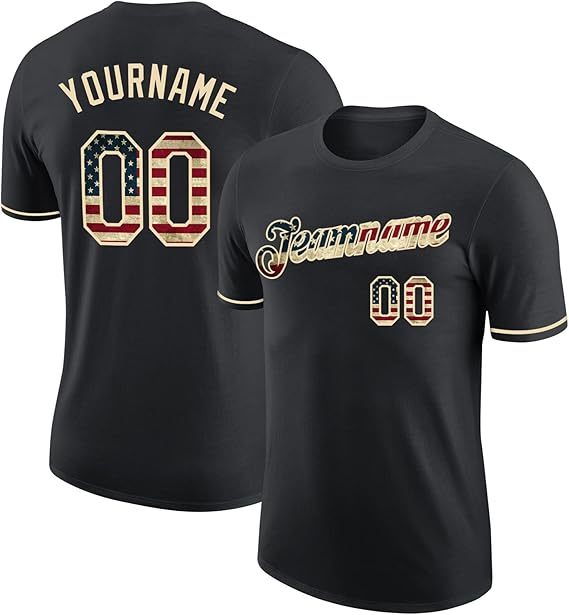 Unisex Custom Baseball Team 100% Cotton Graphic Tee