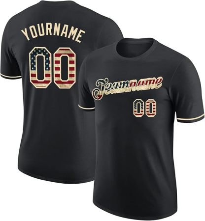 Unisex Custom Baseball Team 100% Cotton Graphic Tee