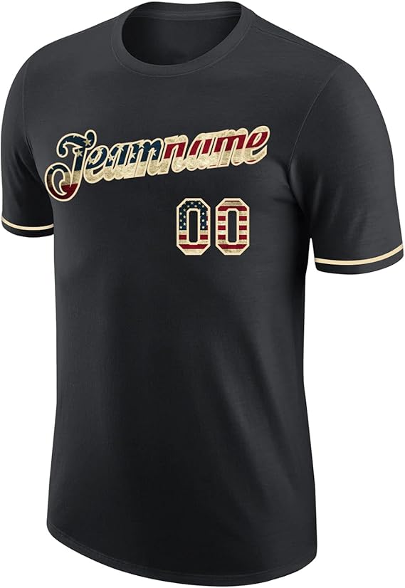 Unisex Custom Baseball Team 100% Cotton Graphic Tee