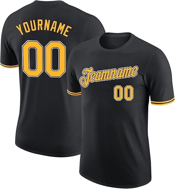 Unisex Custom Baseball Team 100% Cotton Graphic Tee