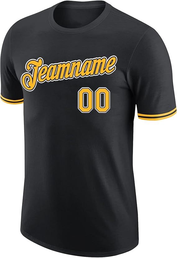 Unisex Custom Baseball Team 100% Cotton Graphic Tee