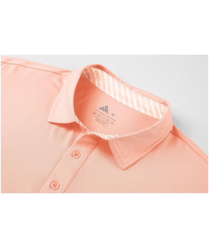 Men's Solid Color Slim Fit Polo Shirt