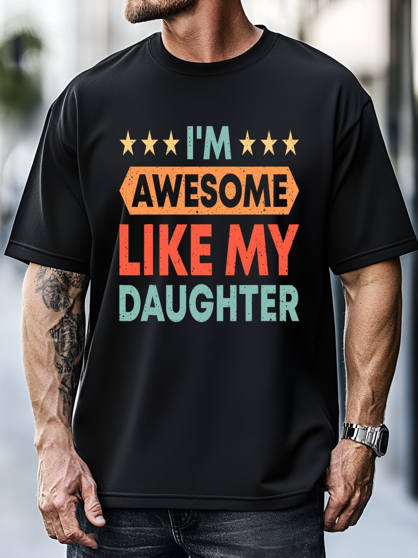 Unisex IM Awesome Like My Daughter Father Dad T-Shirt