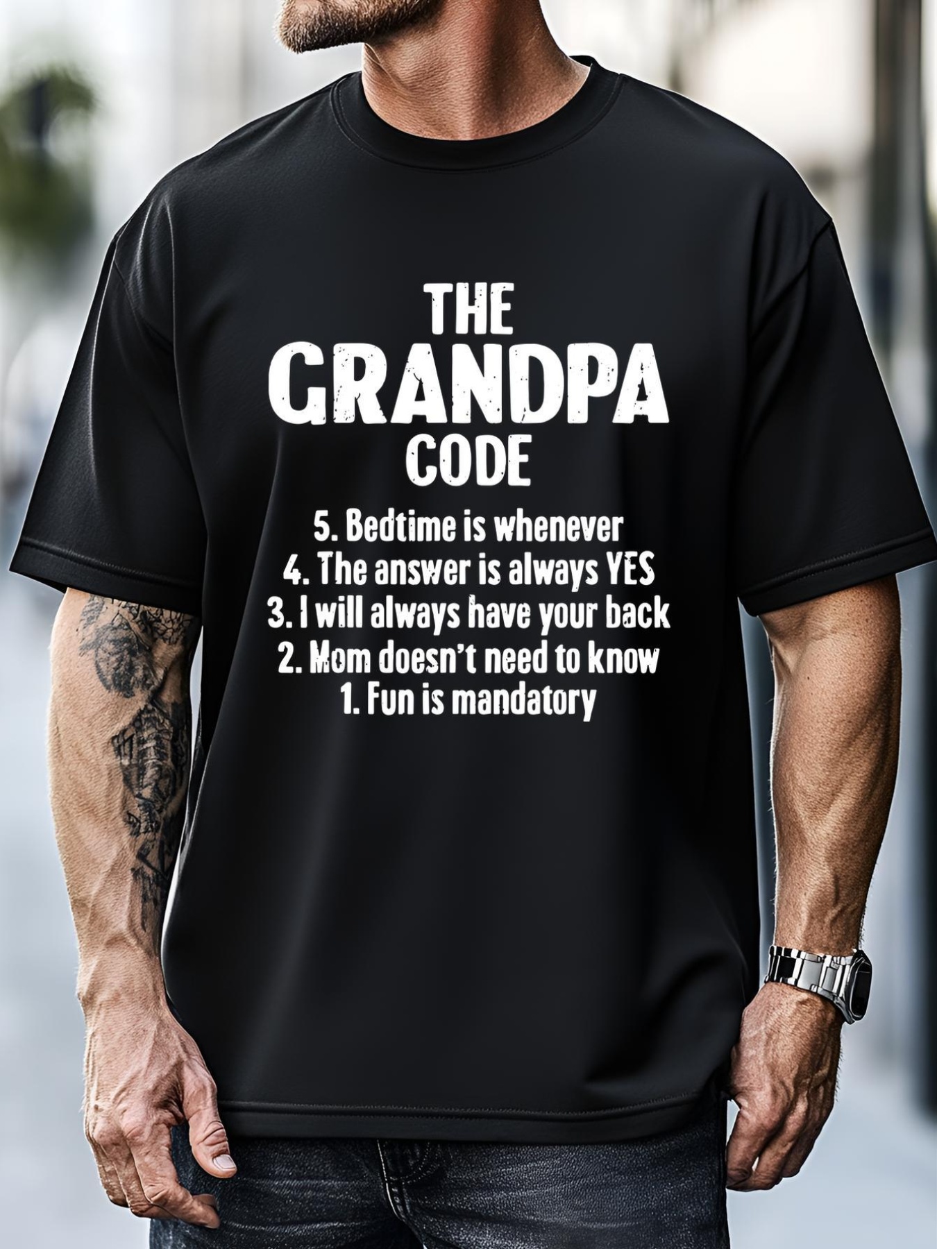 Unisex The Grandpa Code Cool Best Grandfather Humor Joke T-Shirt