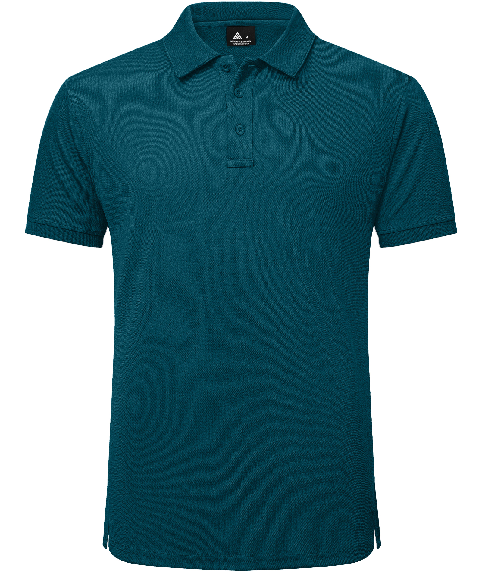 Men's Solid Color Button Up Polo Shirt