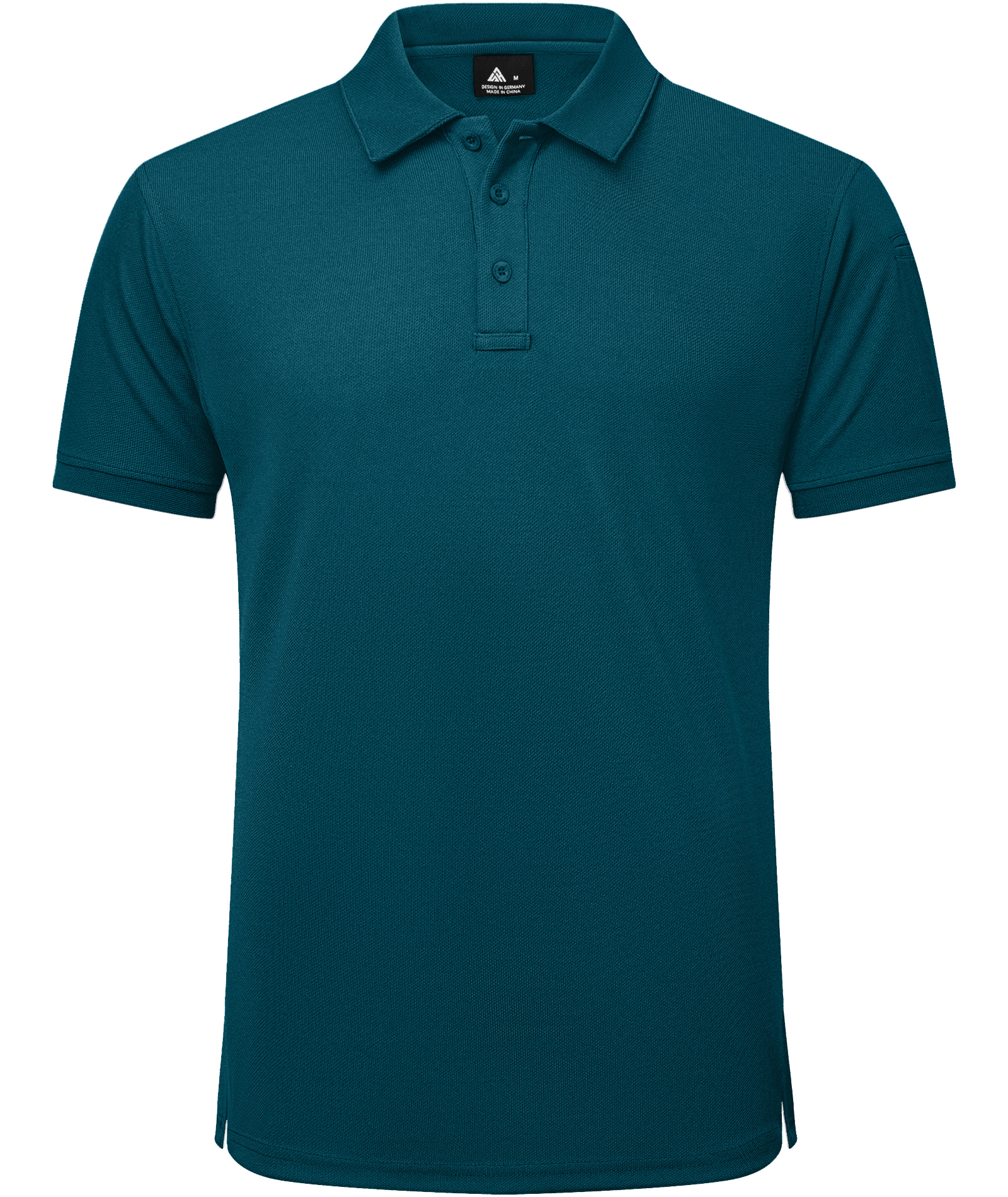 Men's Solid Color Button Up Polo Shirt