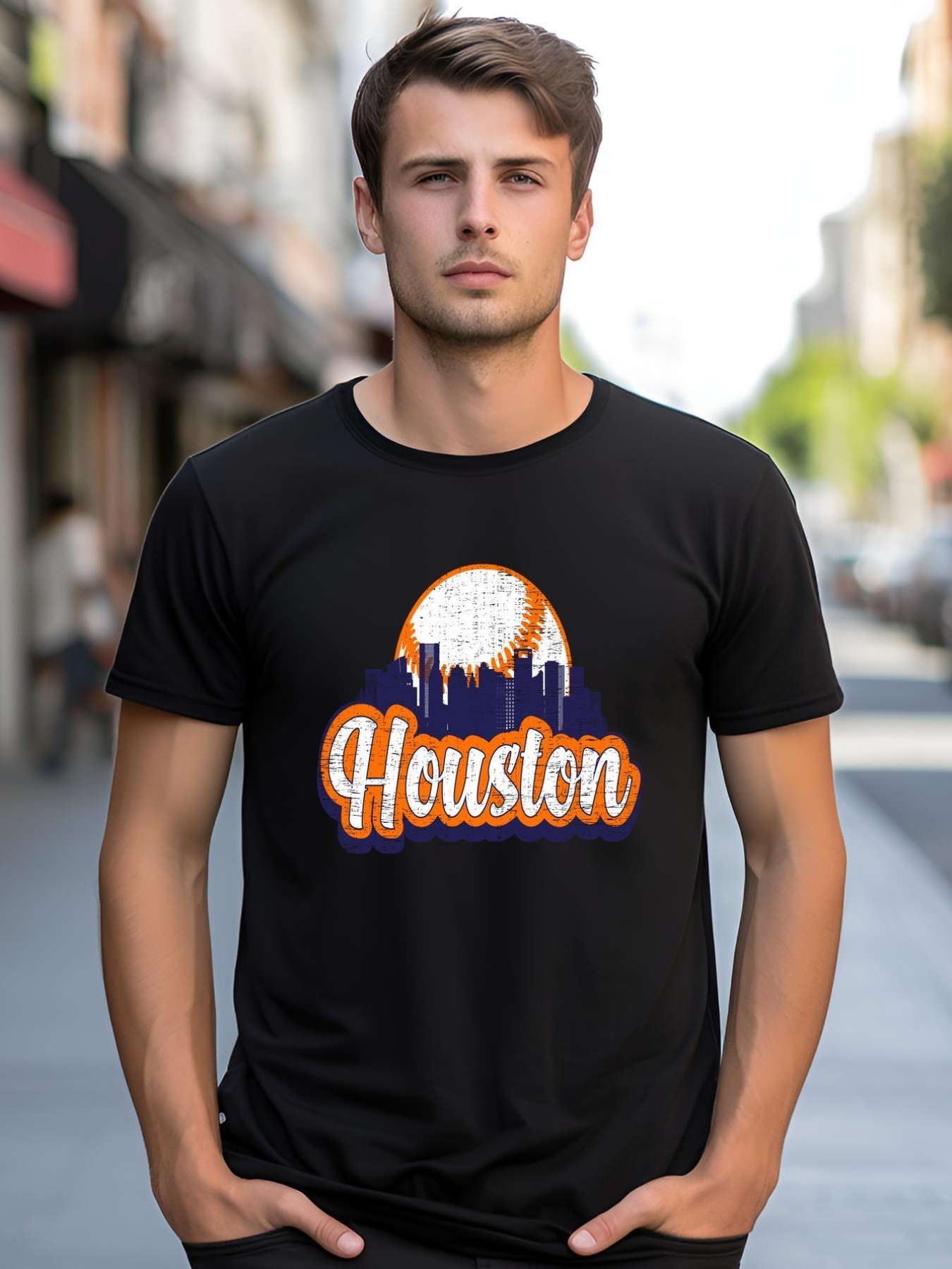 Unisex Houston Baseball shirt  Graphic Tee