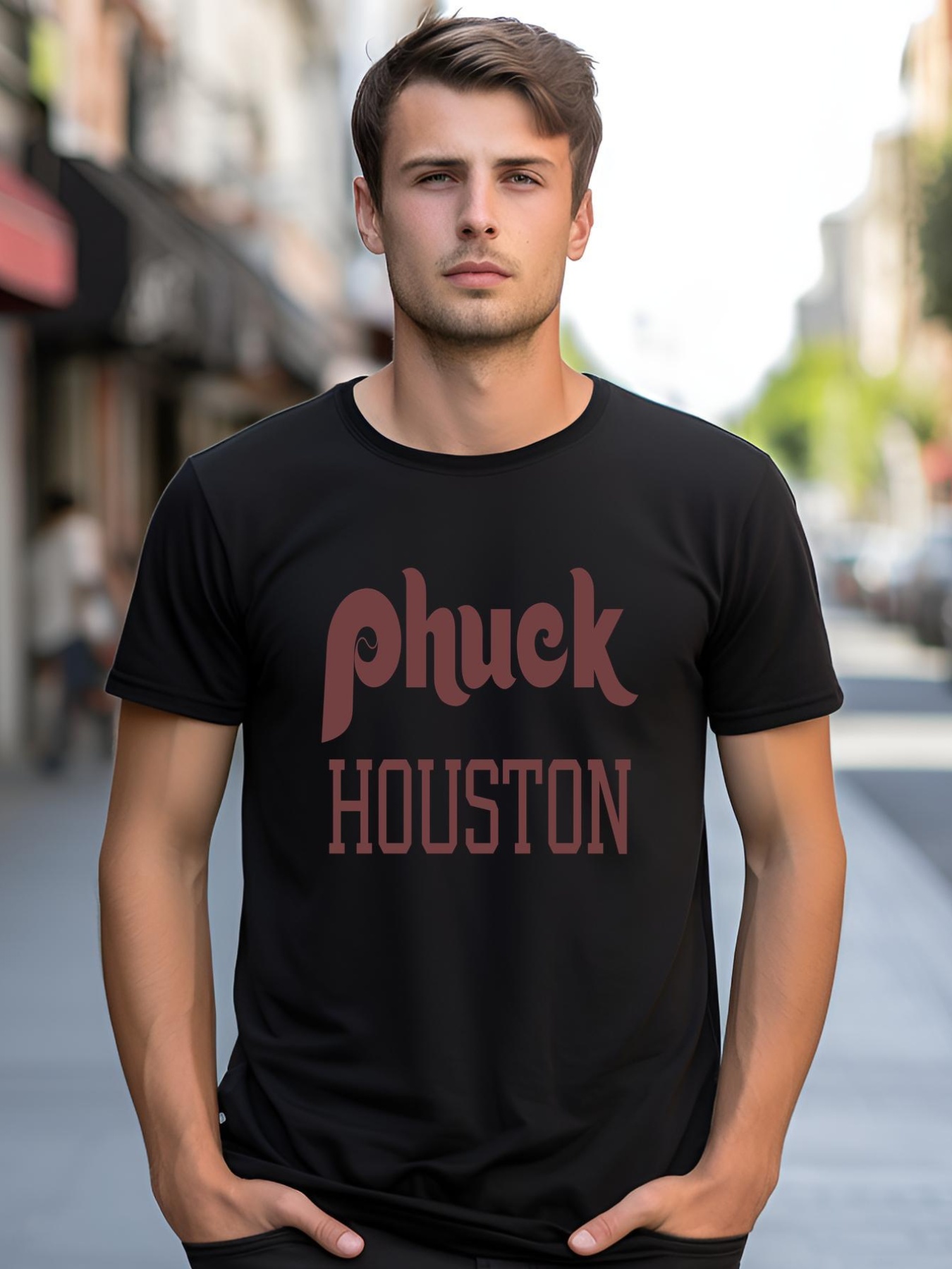 Unisex Philadelphia Baseball Phuck Houston shirt  Graphic Tee