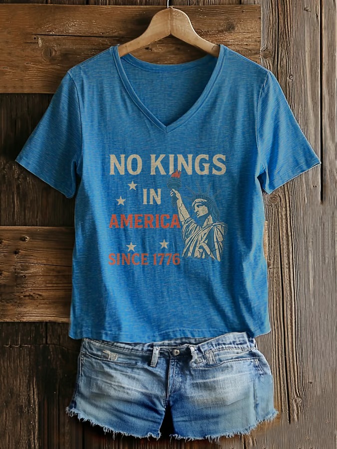 Women's Casual American Kingless Printed Graphic Tee
