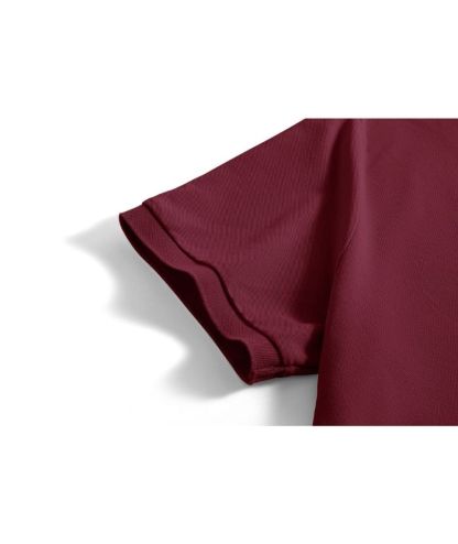 Men's Button Up Dri Fit Solid Color Polo Shirt