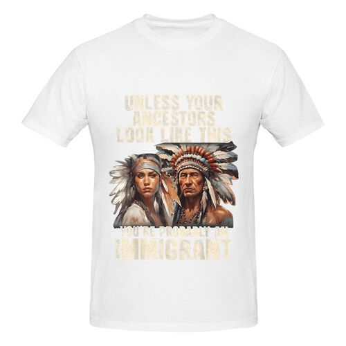 Men's Unless Your Ancestors Look Like This 100% Cotton T-Shirt-pod4team