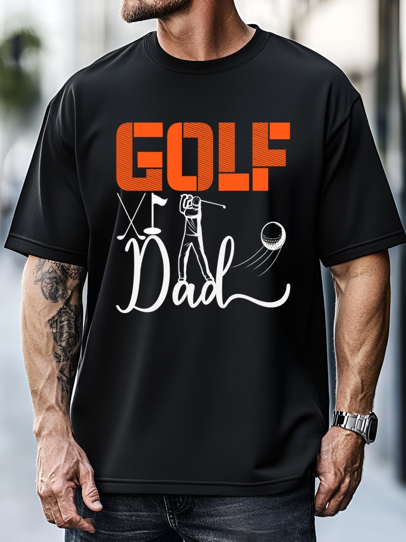 Unisex Golf Dad Golf Clubs Gift For Dad Sport Father's Day T-Shirt