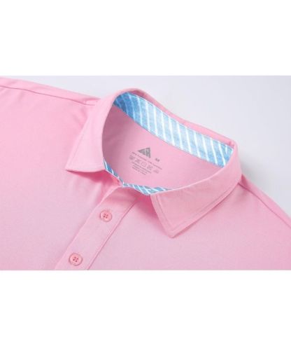 Men's Solid Color Slim Fit Polo Shirt