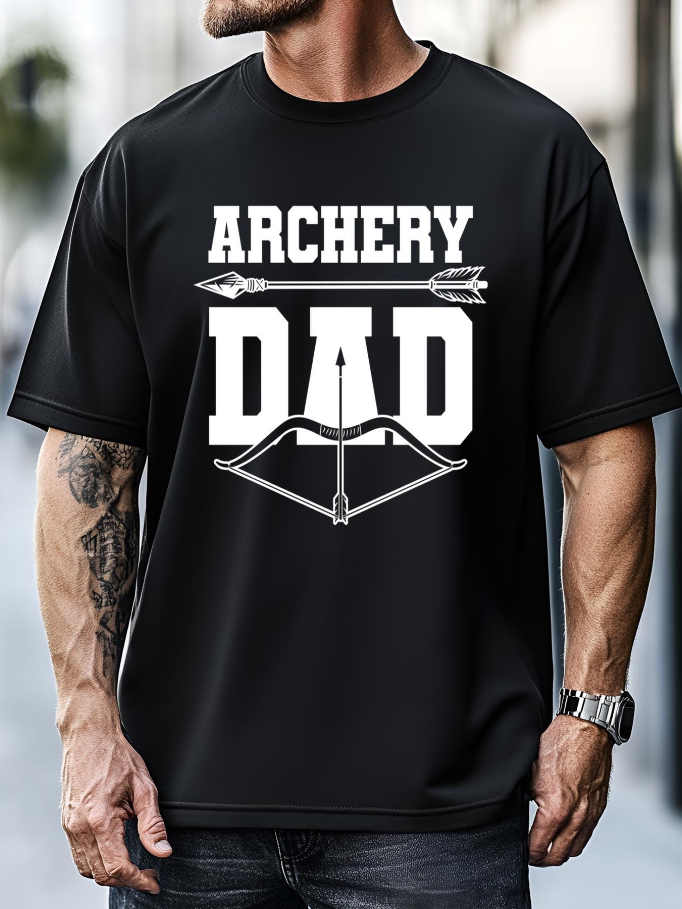 Unisex Archery Dad Bow And Arrow Father's Day Archer Great Gift T-Shirt
