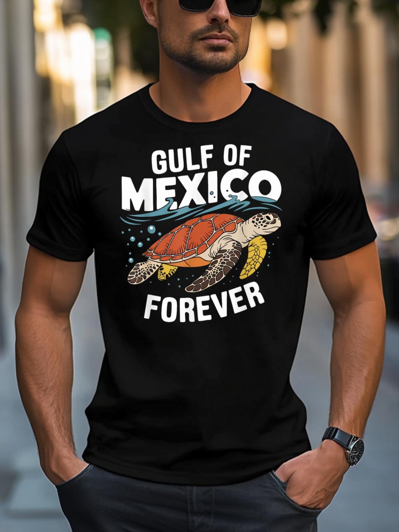 Unisex Gulf Of Mexico Forever Sea Turtle T-Shirt