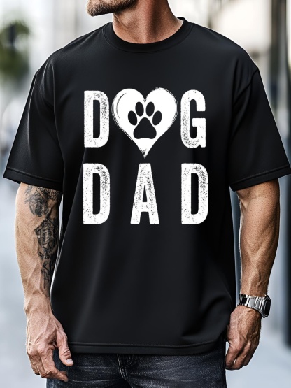 Unisex Dog Dad Happy FatherS Day Dog Lover Puppy Dad Dog Daddy Loving Dad Dog Parent T-Shirt