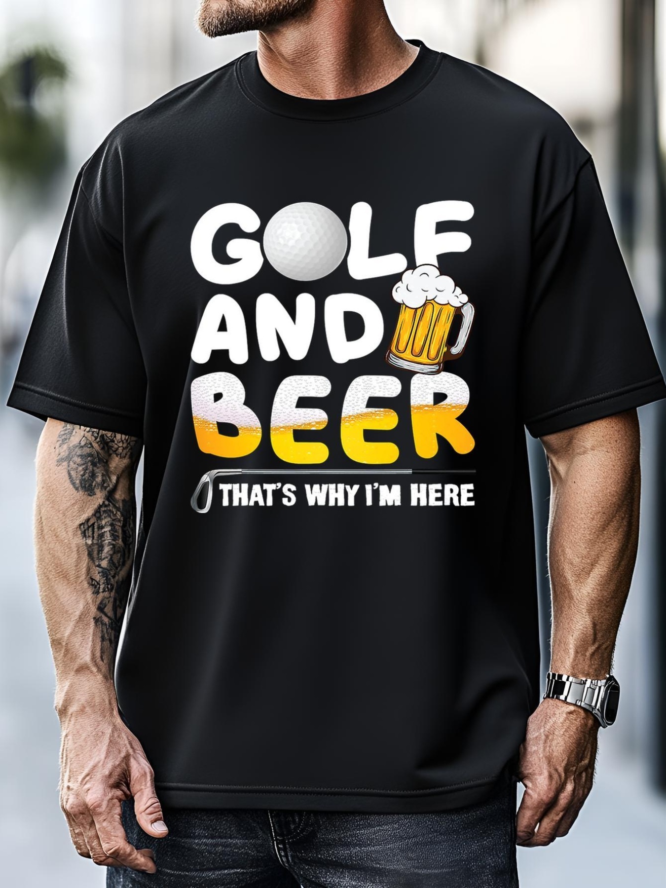 Unisex Golf Beer Joke Dad Golf Golfs Golfer Gift For Father's Day T-Shirt