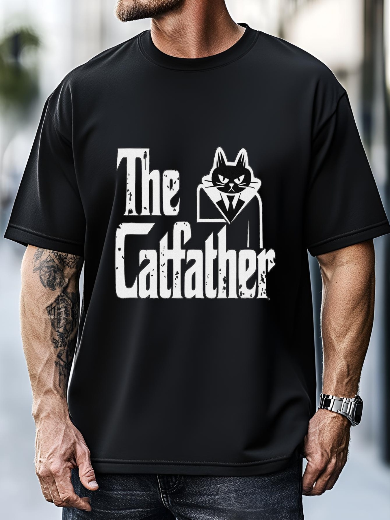 Unisex The Catfather Cat Father Whiskers Male. T-Shirt