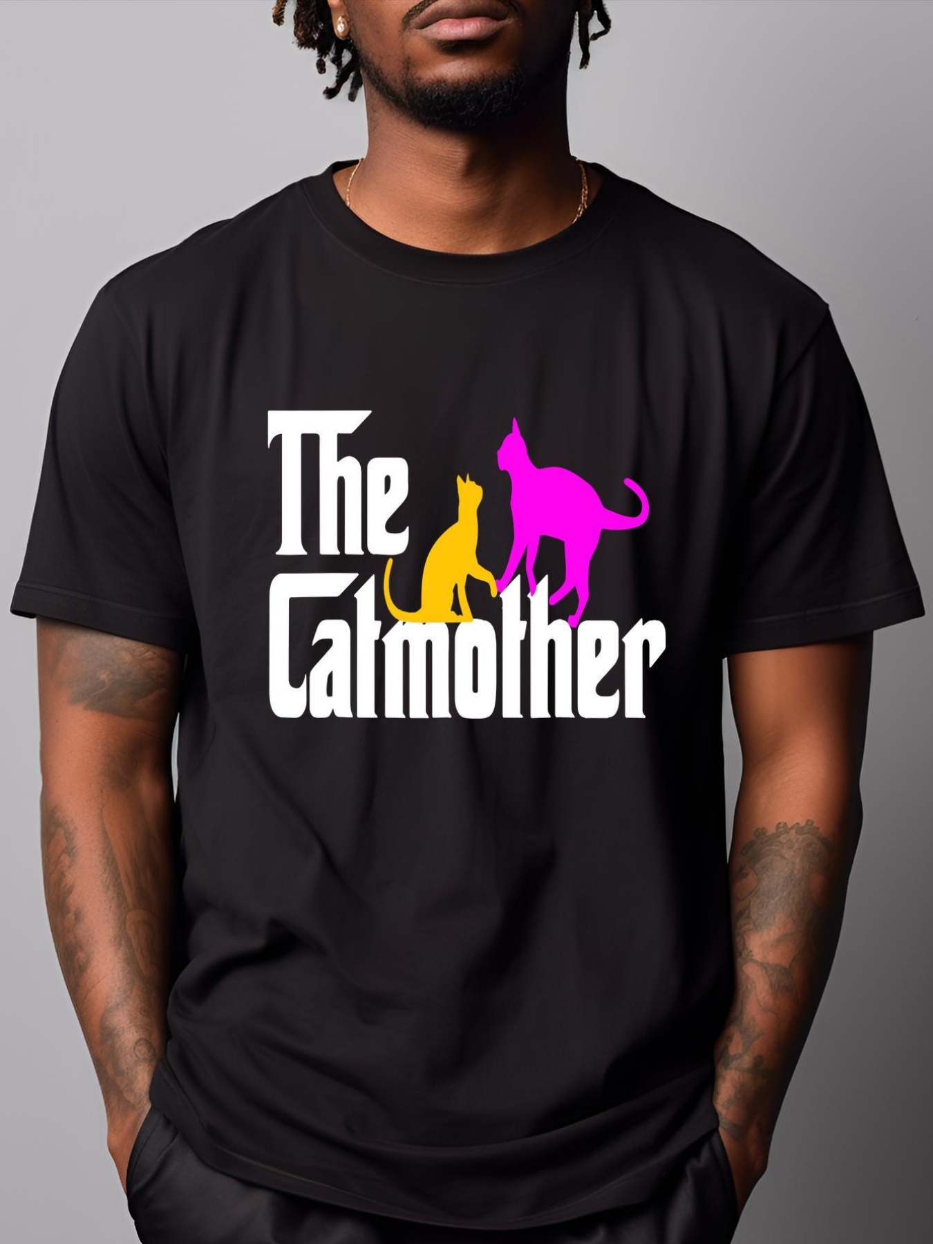 Unisex The Cat Mother Mothers Day Cat Owner Cat Mom Gifts T-Shirt