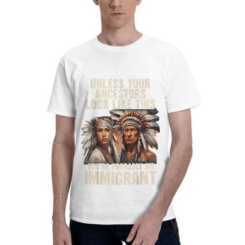 Men's Unless Your Ancestors Look Like This 100% Cotton T-Shirt-pod4team