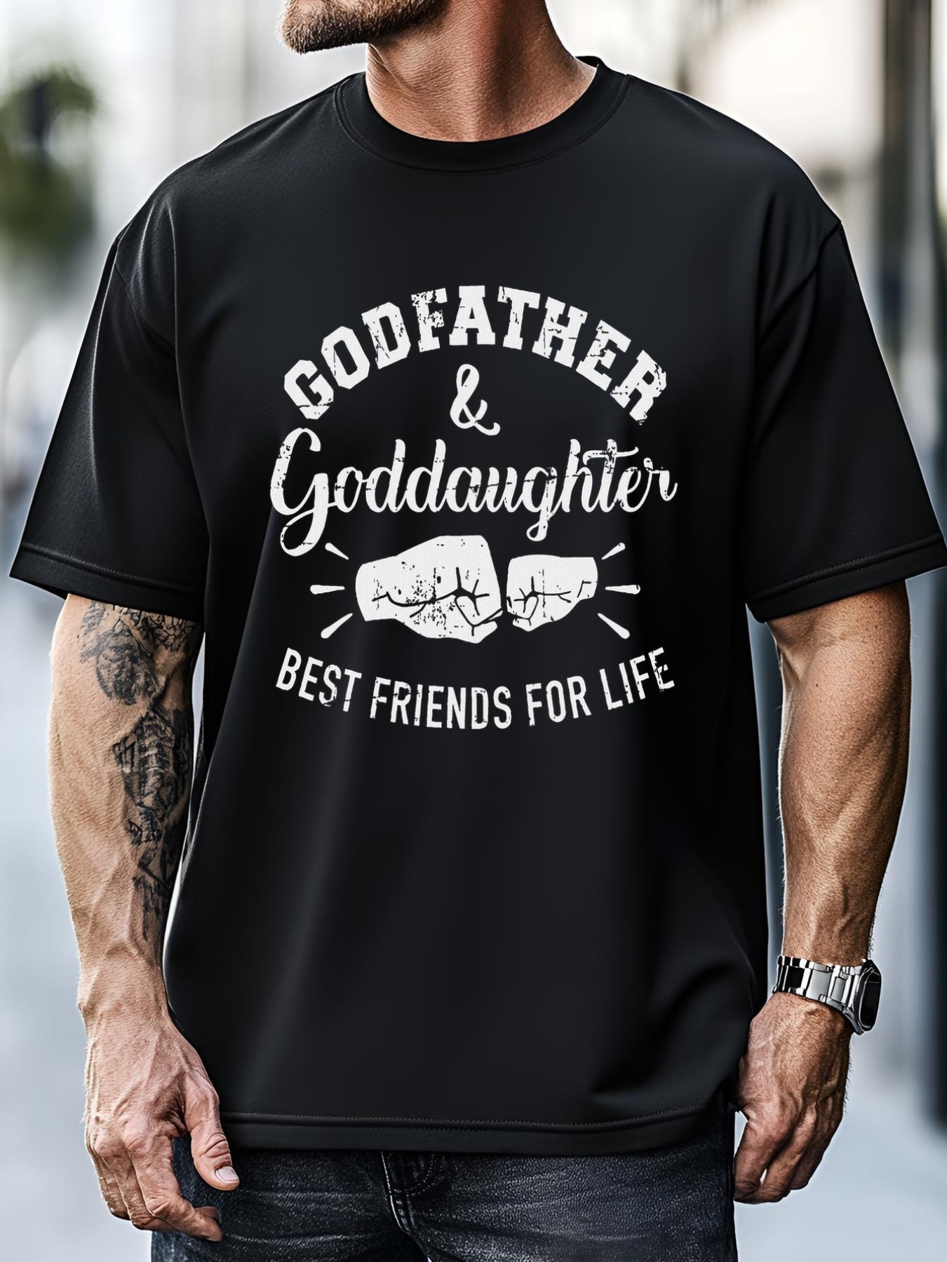 Unisex Godfather And Goddaughter Friends For Life T-Shirt