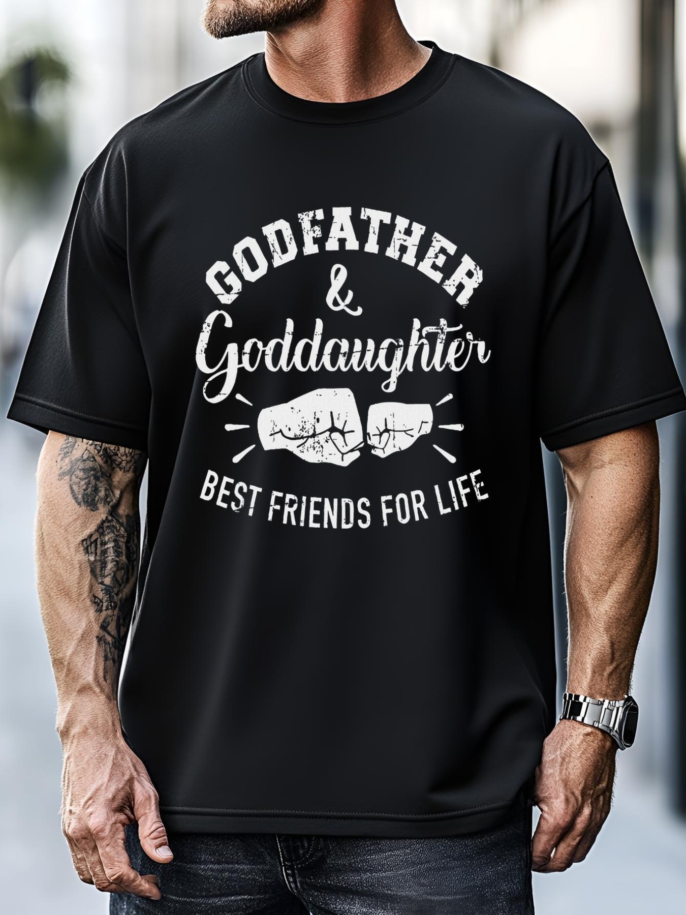 Unisex Godfather And Goddaughter Friends For Life T-Shirt
