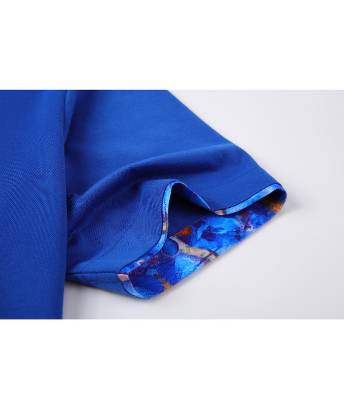 Men's Slim Fit Tennis Solid Color Polo Shirt