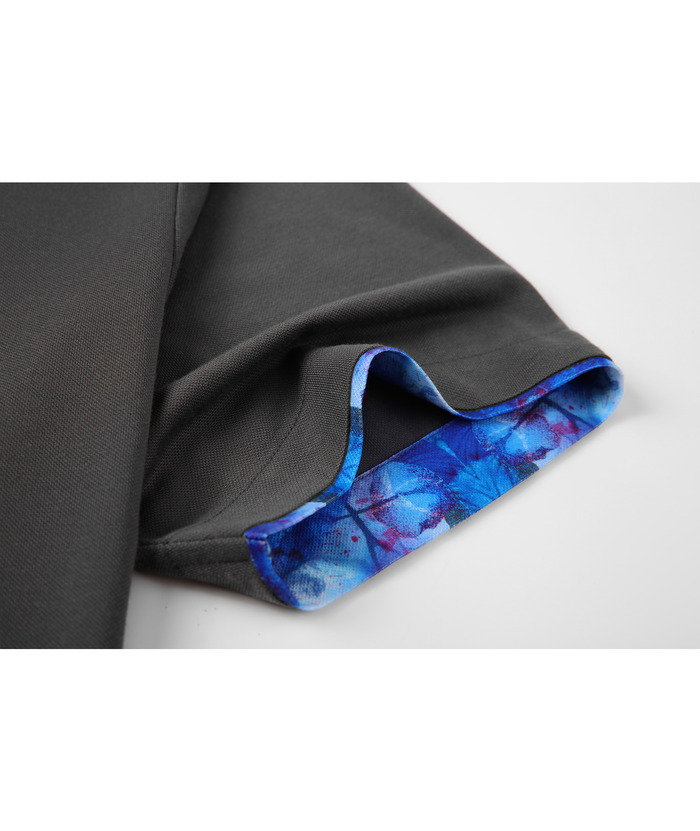 Men's Slim Fit Tennis Solid Color Polo Shirt