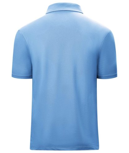 Men's 1/4 Zipper Solid Color Golf Polo Shirt