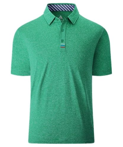 Men's Solid Color Slim Fit Polo Shirt