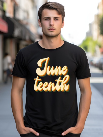 Unisex Juneteenth African American Pride Retro shirt  Graphic Tee