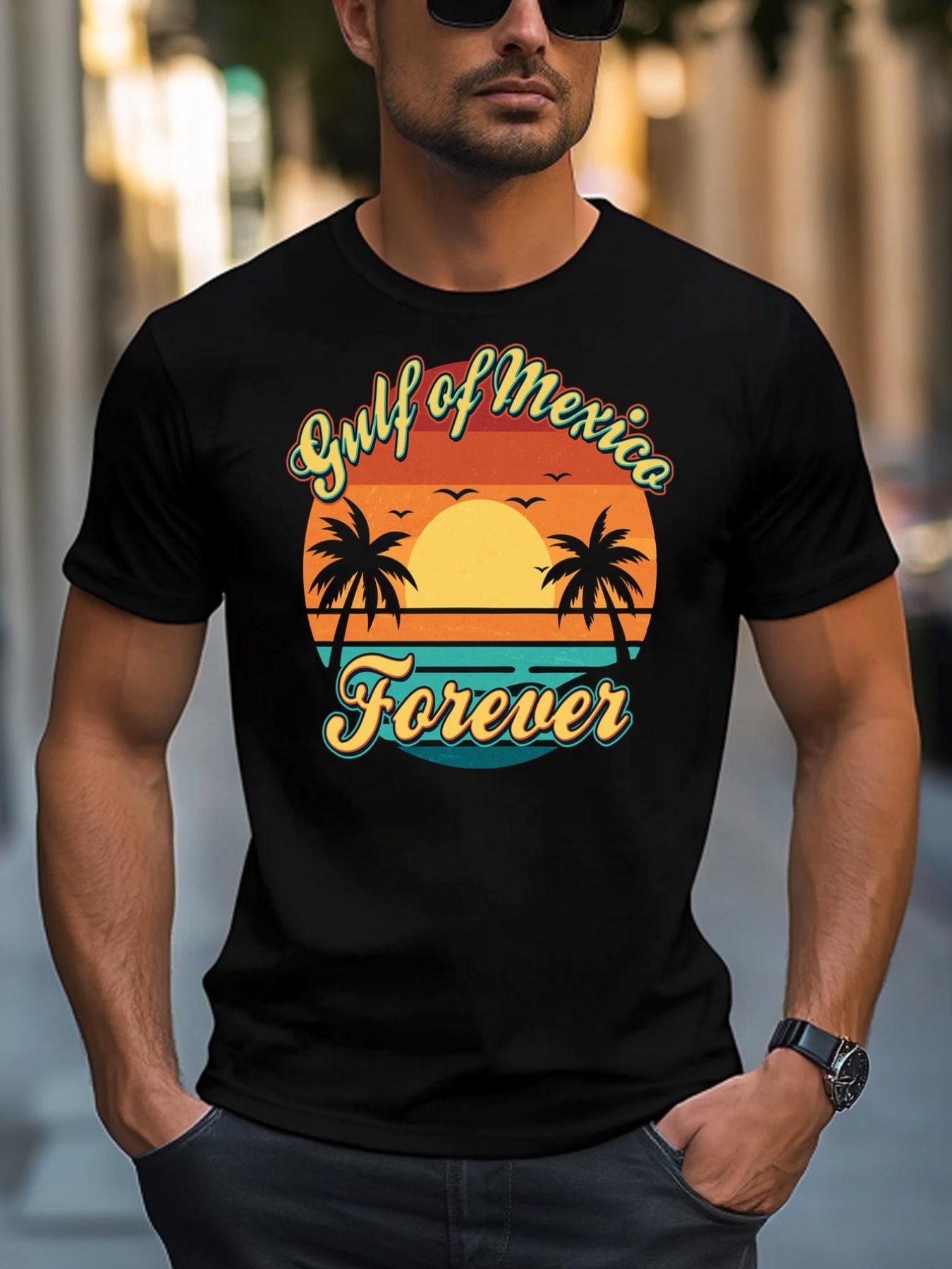 Unisex Vintage Retro Gulf Of Mexico Forever T-Shirt