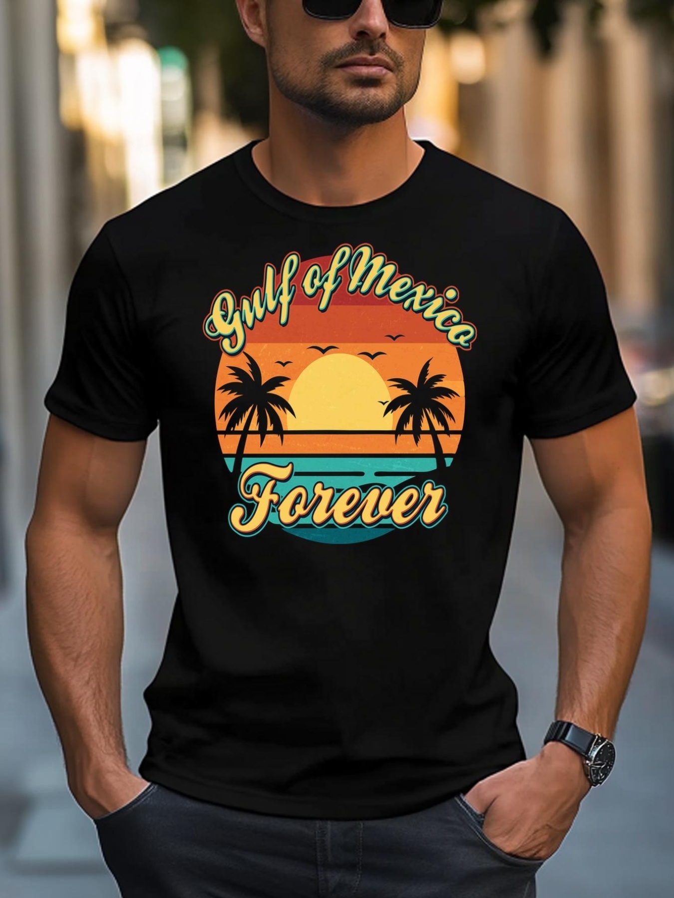 Unisex Vintage Retro Gulf Of Mexico Forever T-Shirt