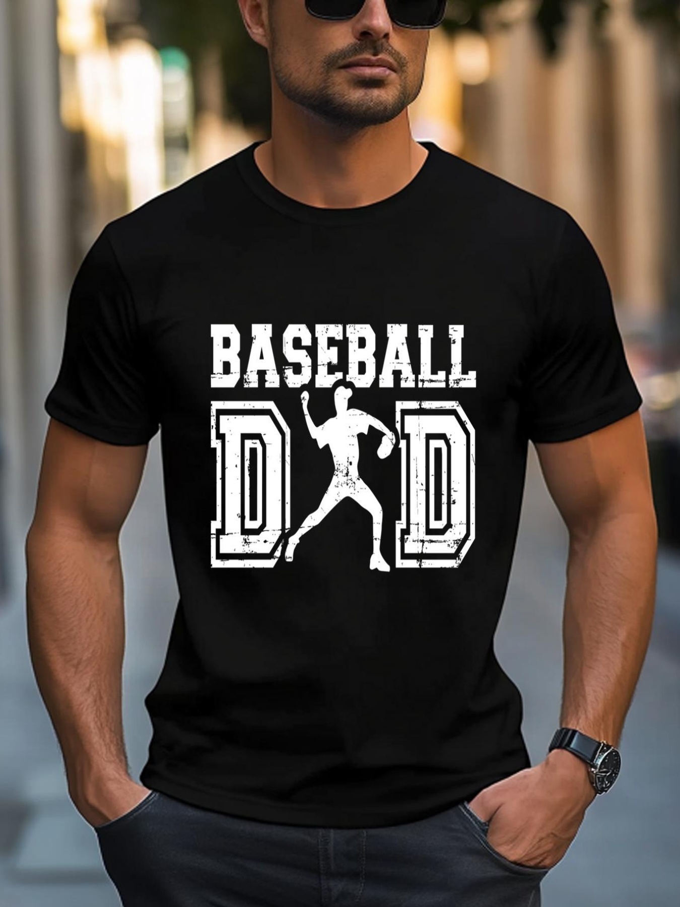 Unisex Baseball Dad Gift For Father's Day Gift T-Shirt