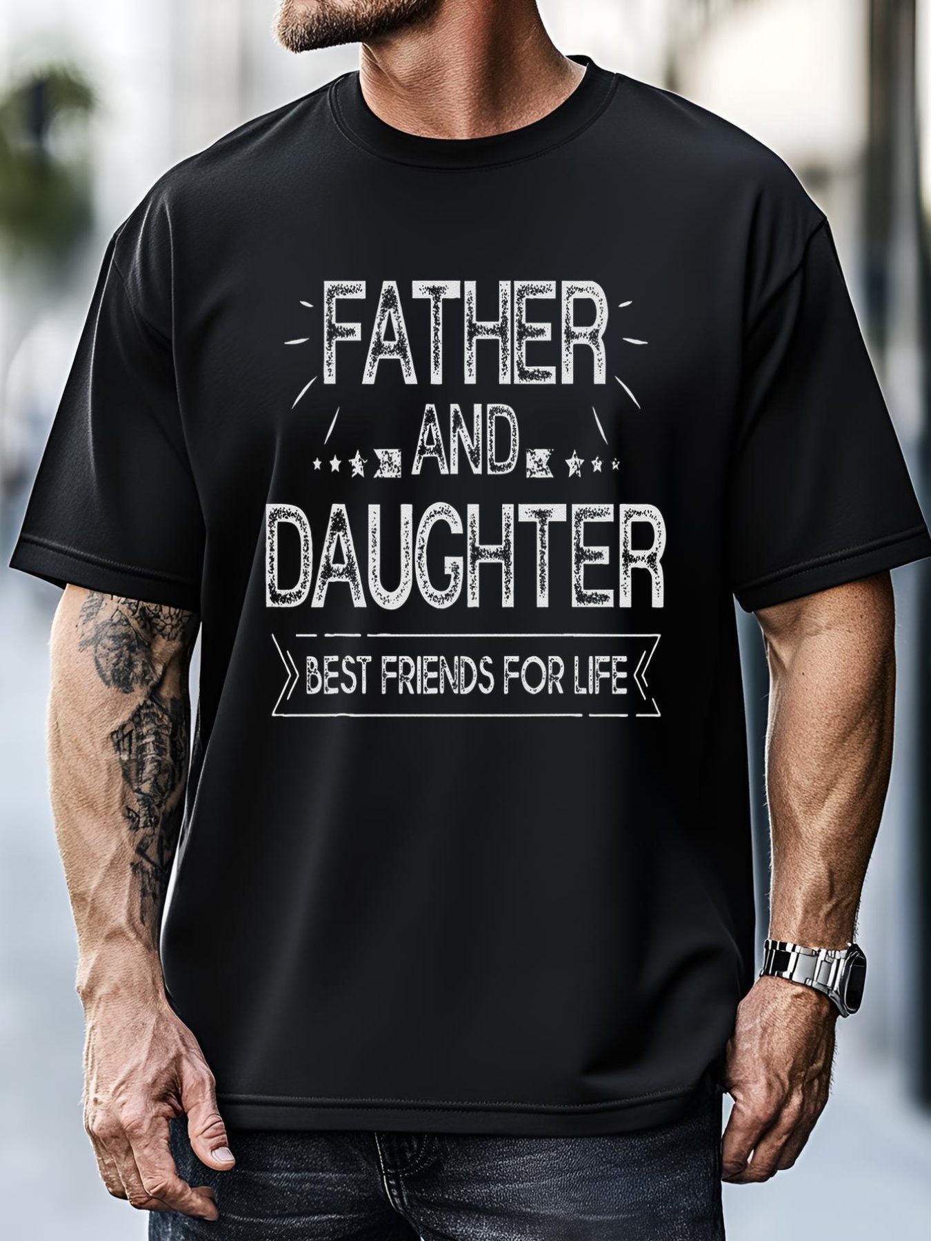 Unisex Father And Daughter Best Friends For Life Fathers Day Gift T-Shirt