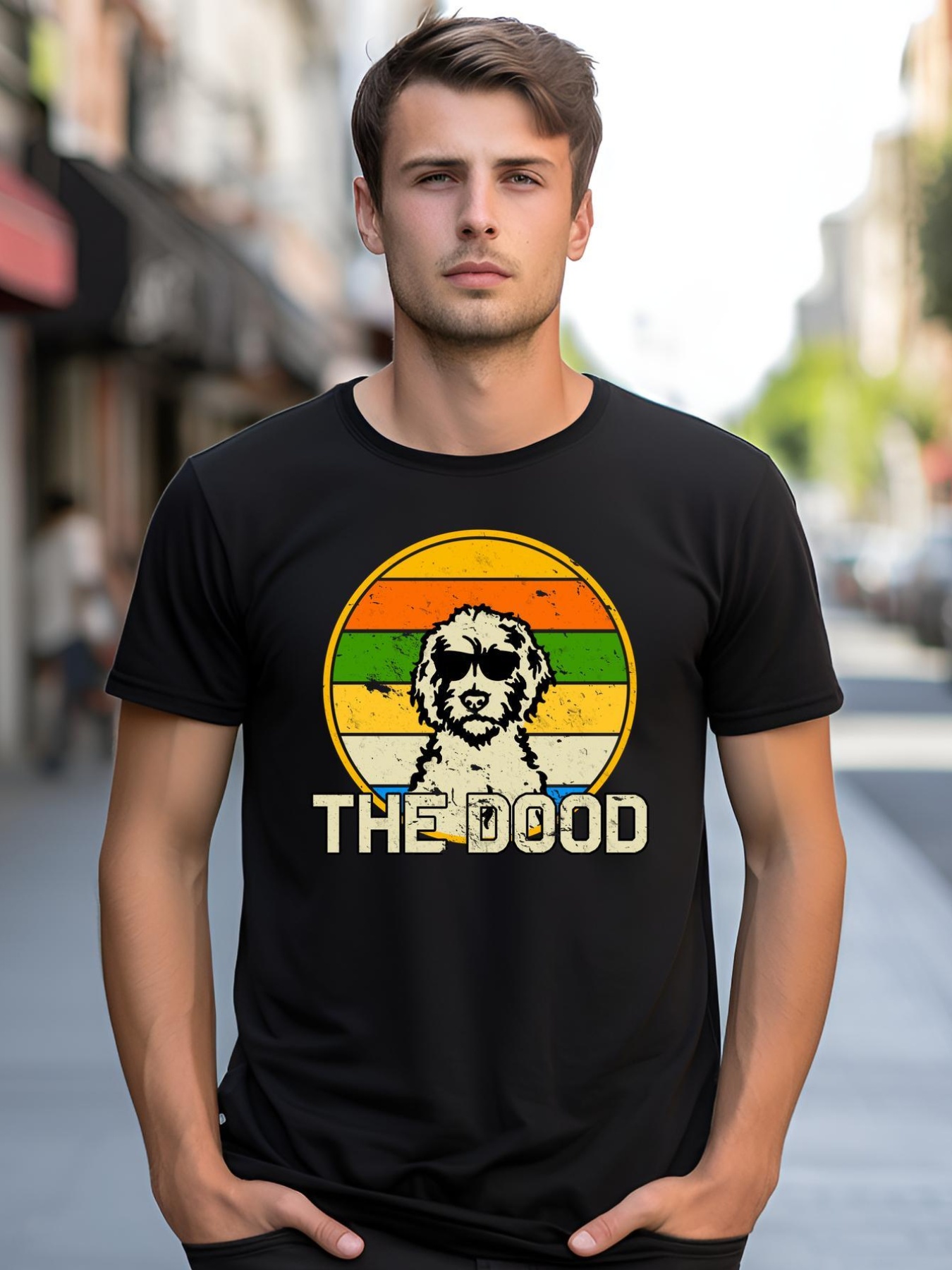 Unisex The Dood Retro Dog shirt  Graphic Tee