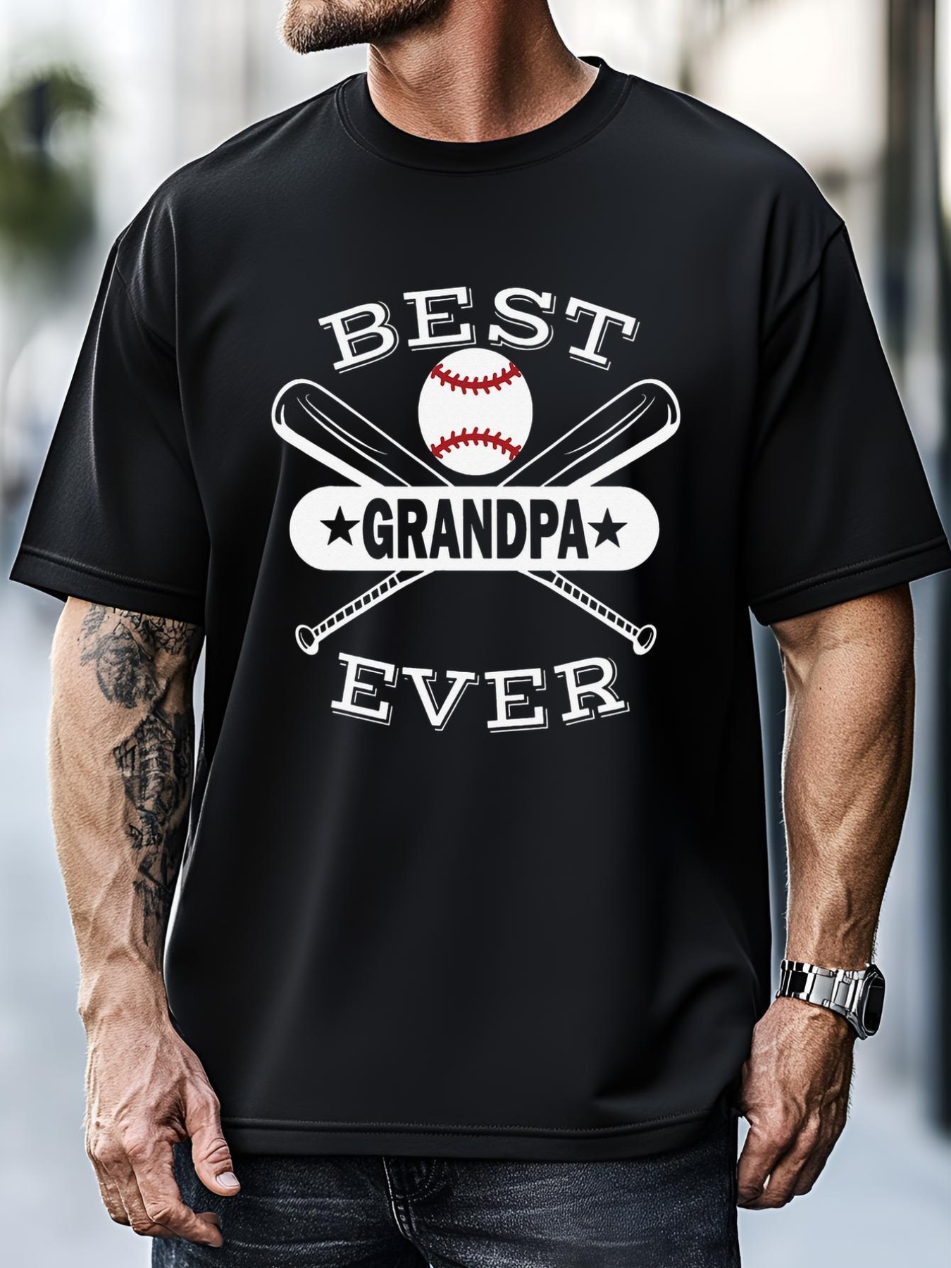 Unisex Best Baseball Grandpa Grandson Ball Sport Player Grandfather T-Shirt