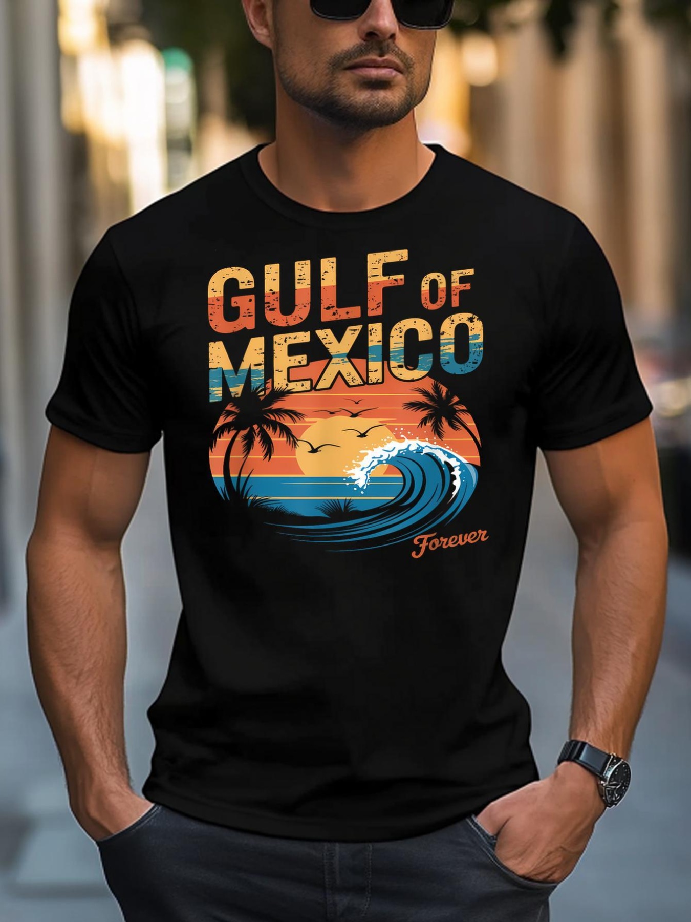 Unisex Gulf Of Mexico Forever Retro Vintage Gulf Of Mexico T-Shirt