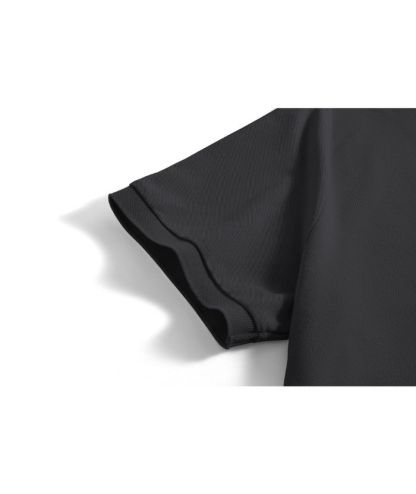 Men's Button Up Dri Fit Solid Color Polo Shirt