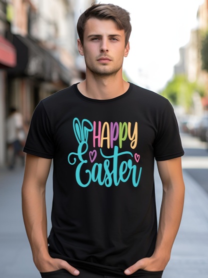 Unisex Happy Easter Cute Holiday shirt  Graphic Tee