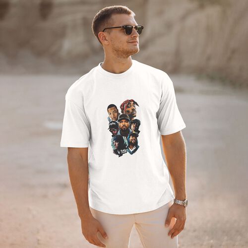 Men's Legends never die Rappers 100% Cotton T-Shirt-pod4team