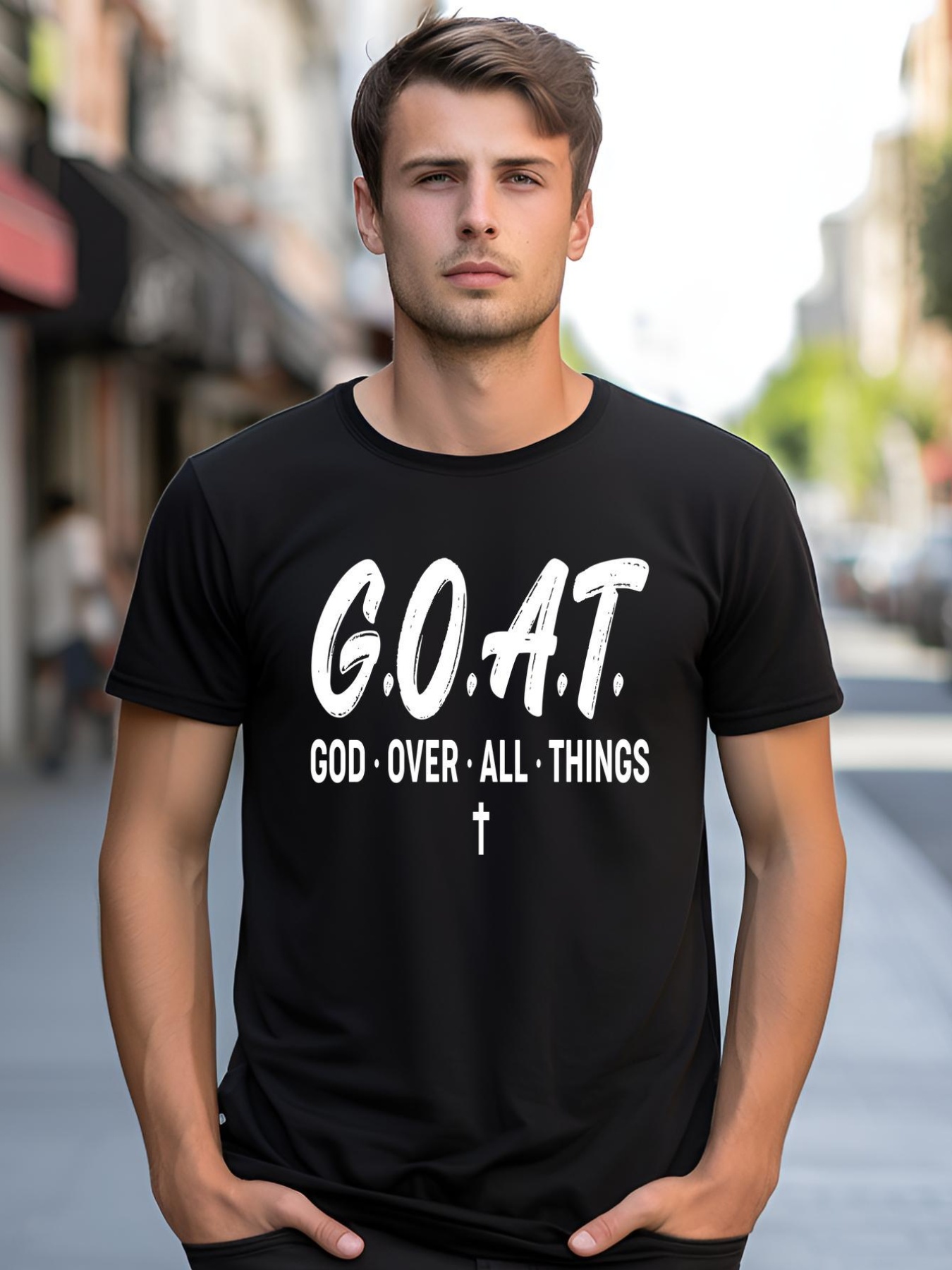 Unisex GOAT God Over All Things shirt  Graphic Tee