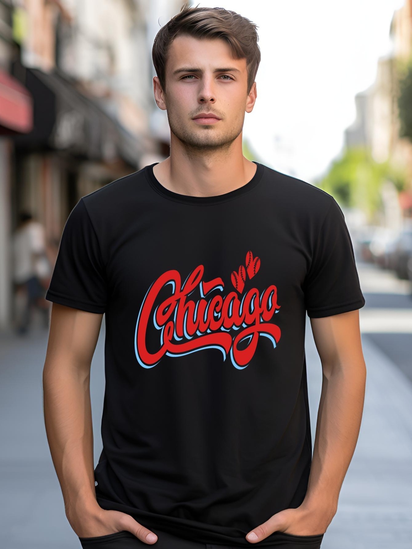 Unisex Chicago Baseball Retro Sport Lover shirt  Graphic Tee