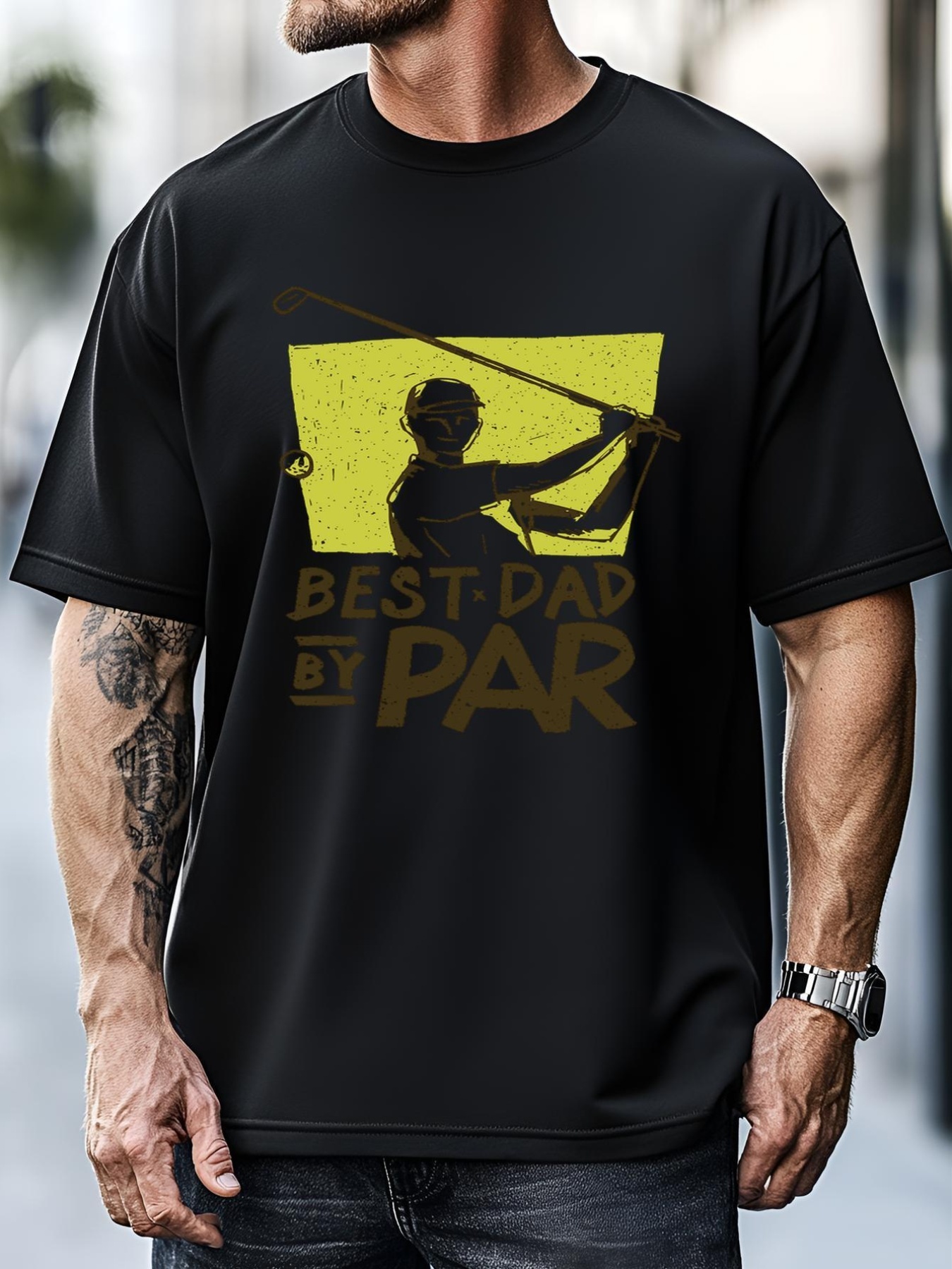 Unisex Golf Dad Best Dad By Par Gift For Dad Father's Day T-Shirt
